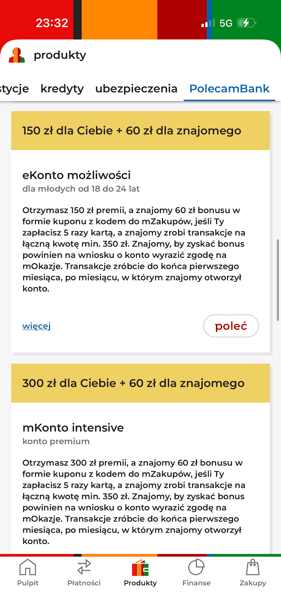 PolecamBank w aplikacji mBanku: eKonto możliwości dla dorosłych i mKonto Intensive