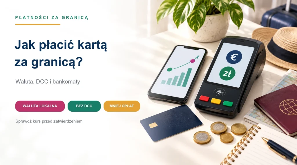 Jak płacić kartą za granicą, waluta lokalna, DCC i opłaty bankomatowe