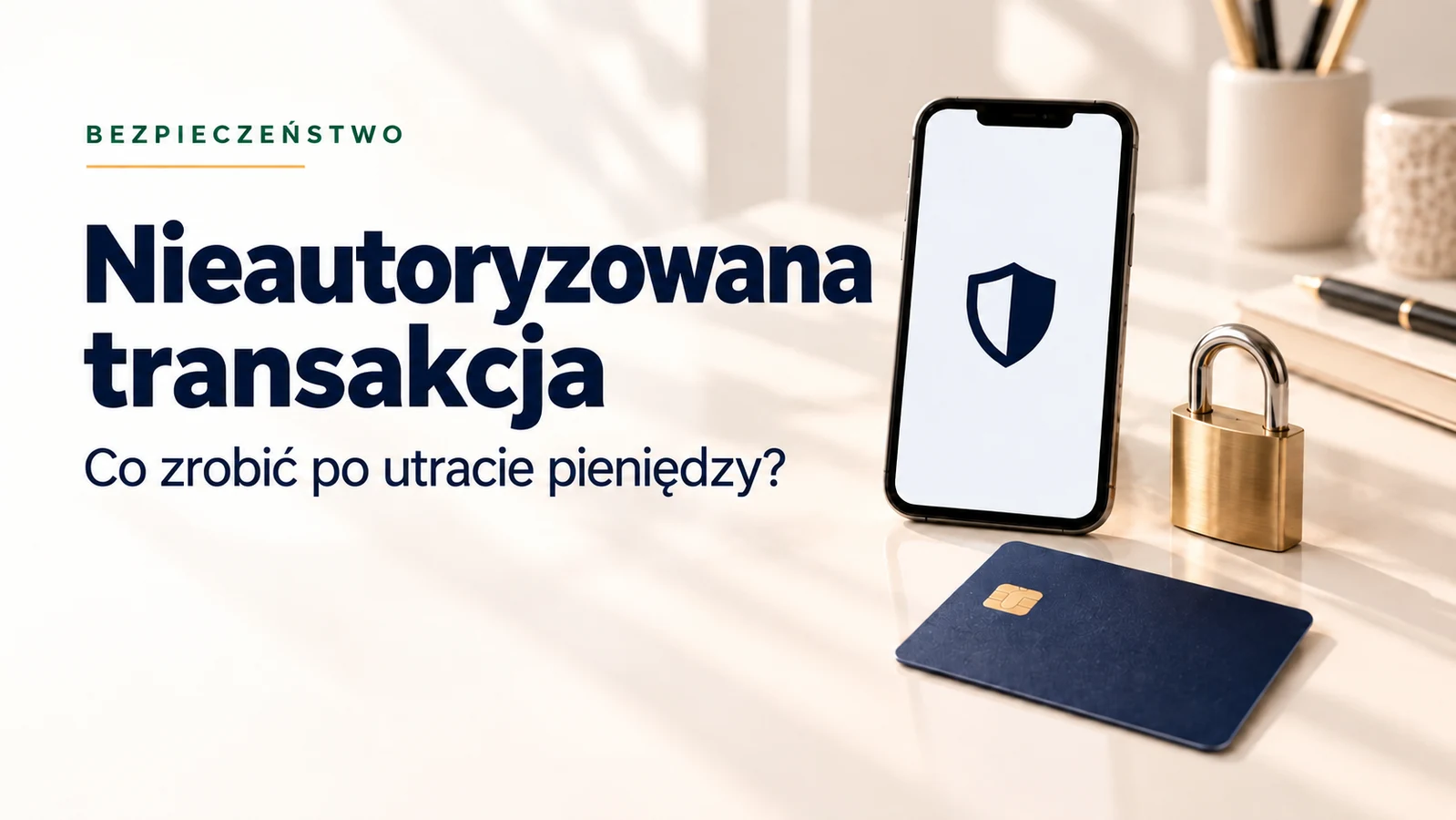 Nieautoryzowana transakcja. Zabezpieczenie konta i zgłoszenie utraty pieniędzy.