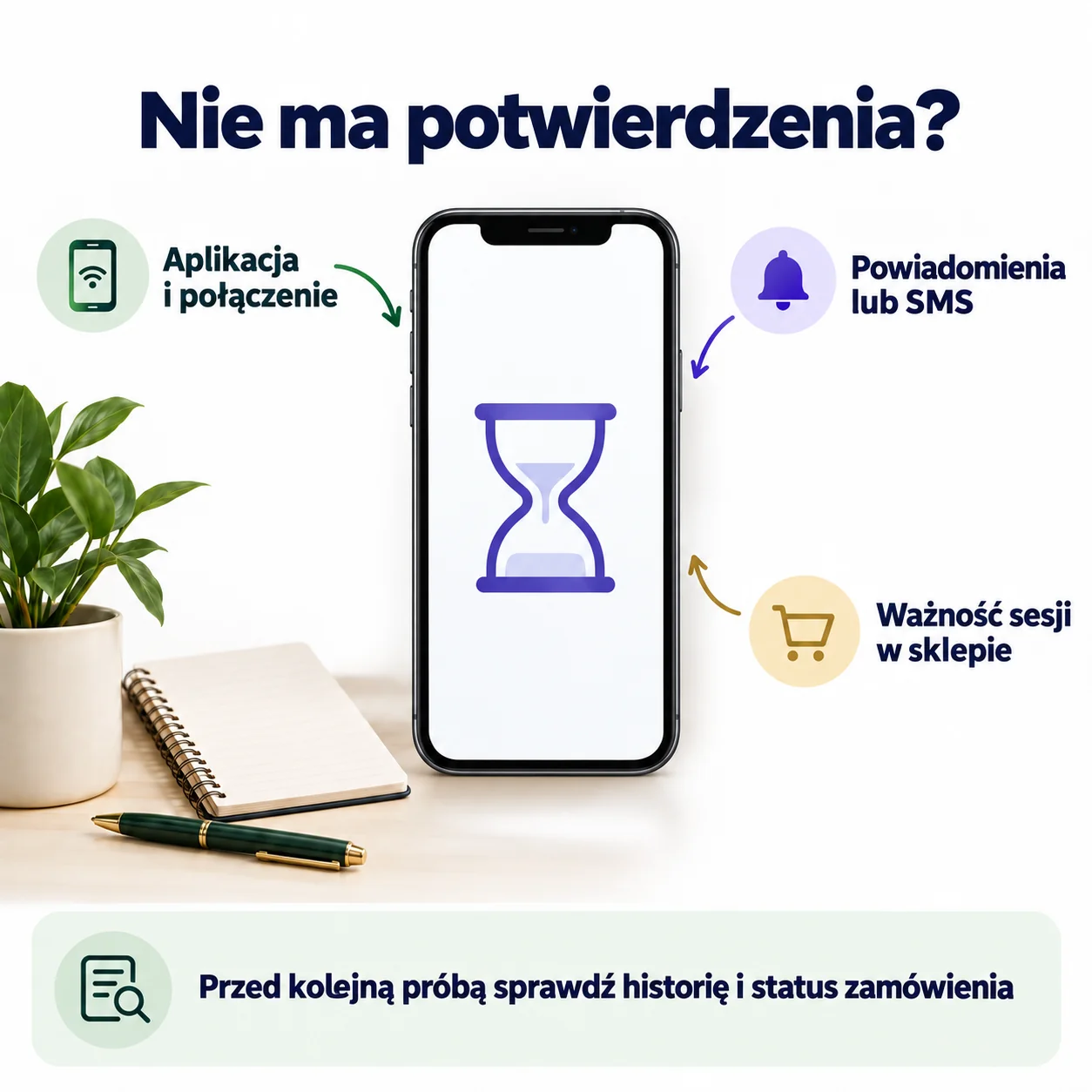 Co sprawdzić, gdy nie przychodzi potwierdzenie płatności
