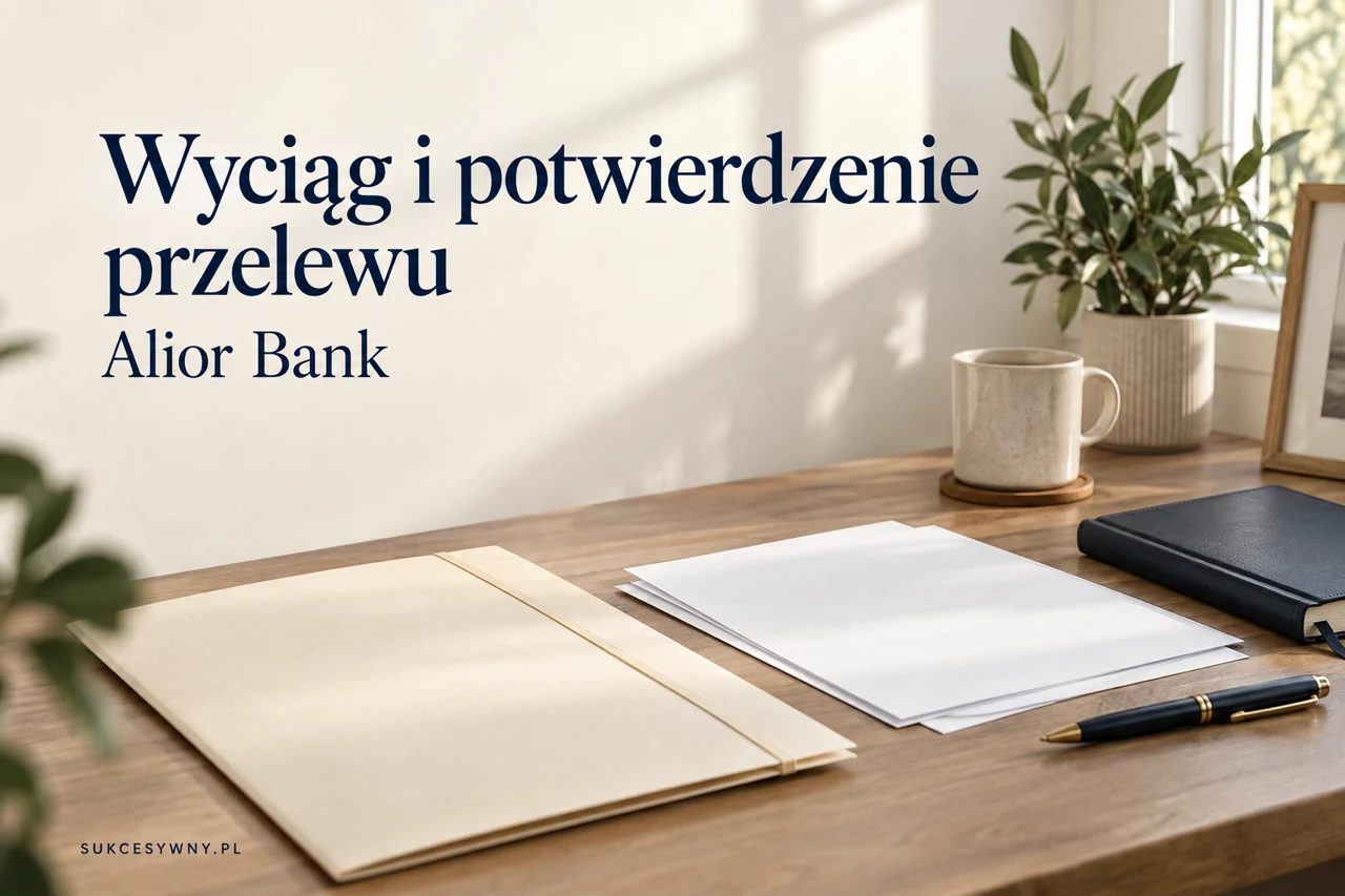 Jak pobrać wyciąg i potwierdzenie przelewu w Alior Banku