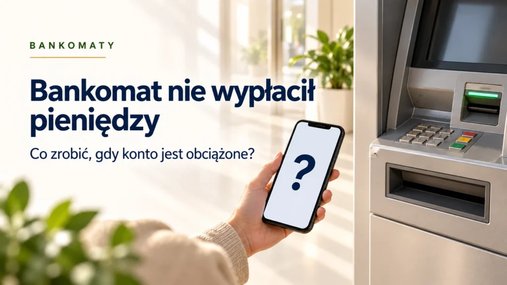Bankomat z pustym podajnikiem i telefon, co zrobić po obciążeniu konta bez wypłaty gotówki