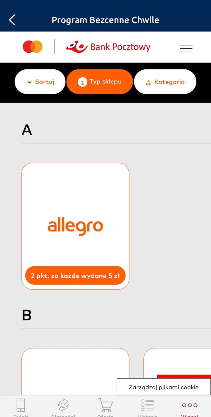 Allegro na liście partnerów z przelicznikiem punktów