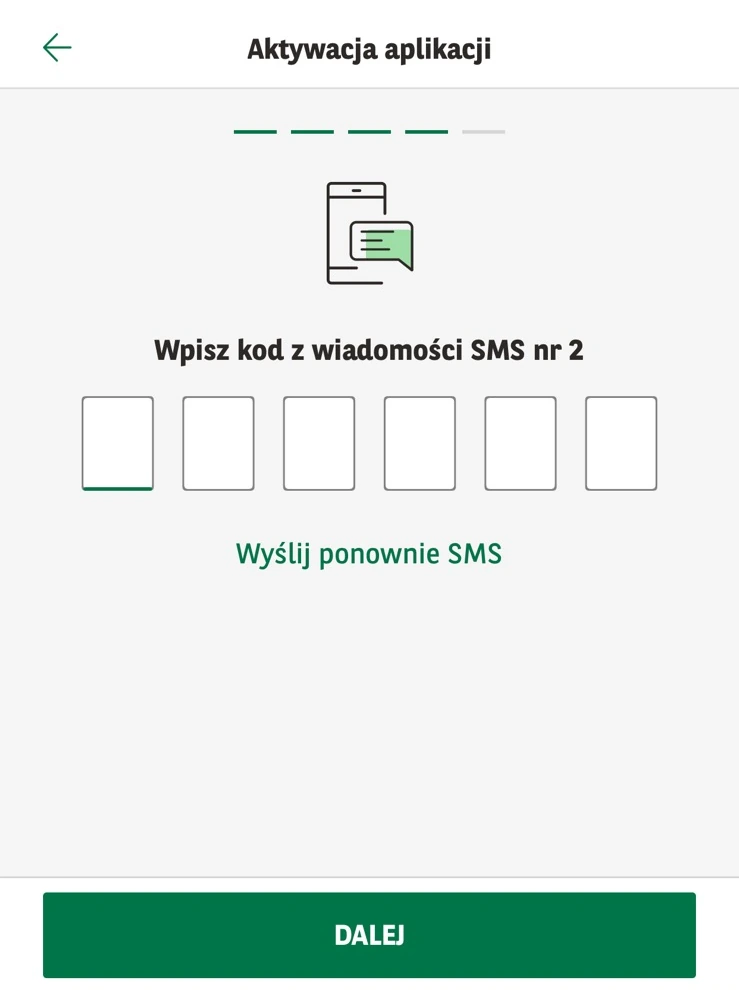 Aktywacja GOmobile i puste pola na sześciocyfrowy kod z SMS nr 2