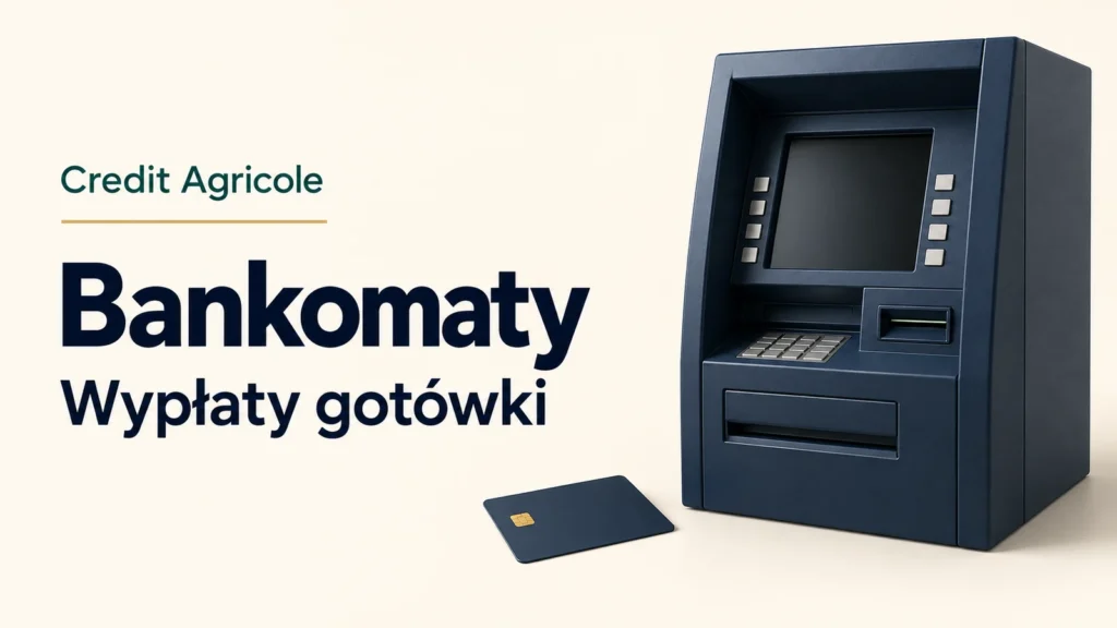 Credit Agricole. Bankomaty i wypłaty gotówki