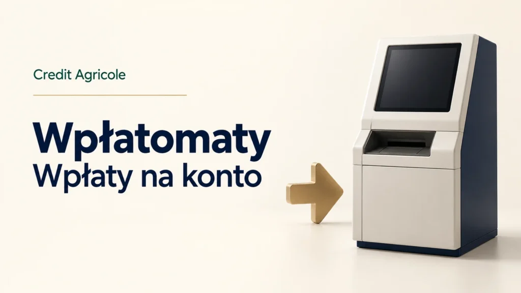 Credit Agricole. Wpłatomaty i wpłaty na konto