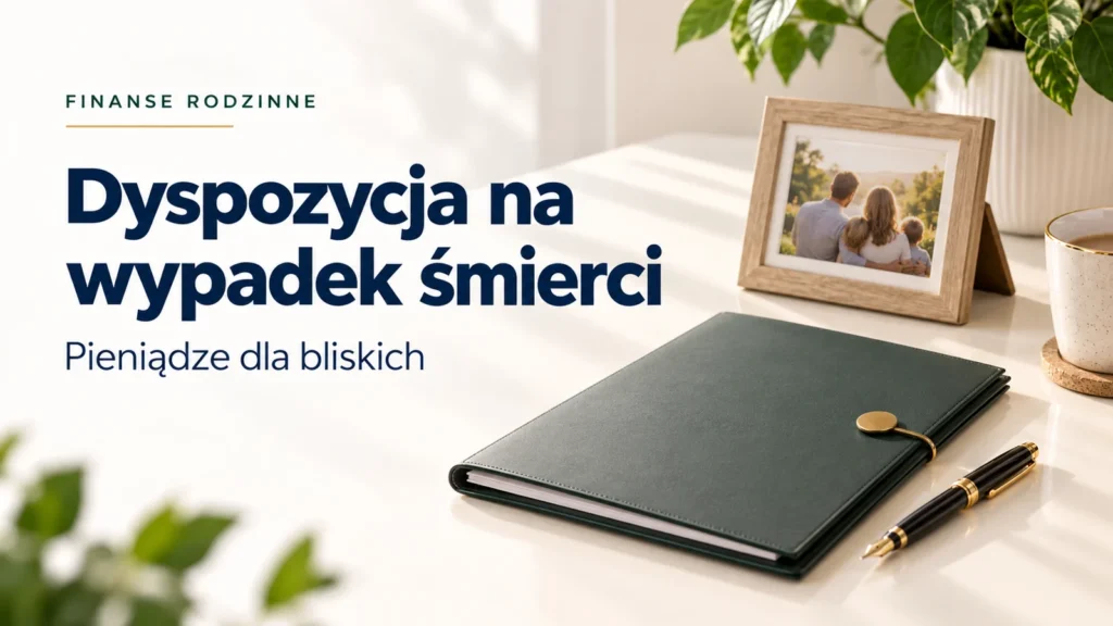 Dyspozycja na wypadek śmierci. Pieniądze dla bliskich