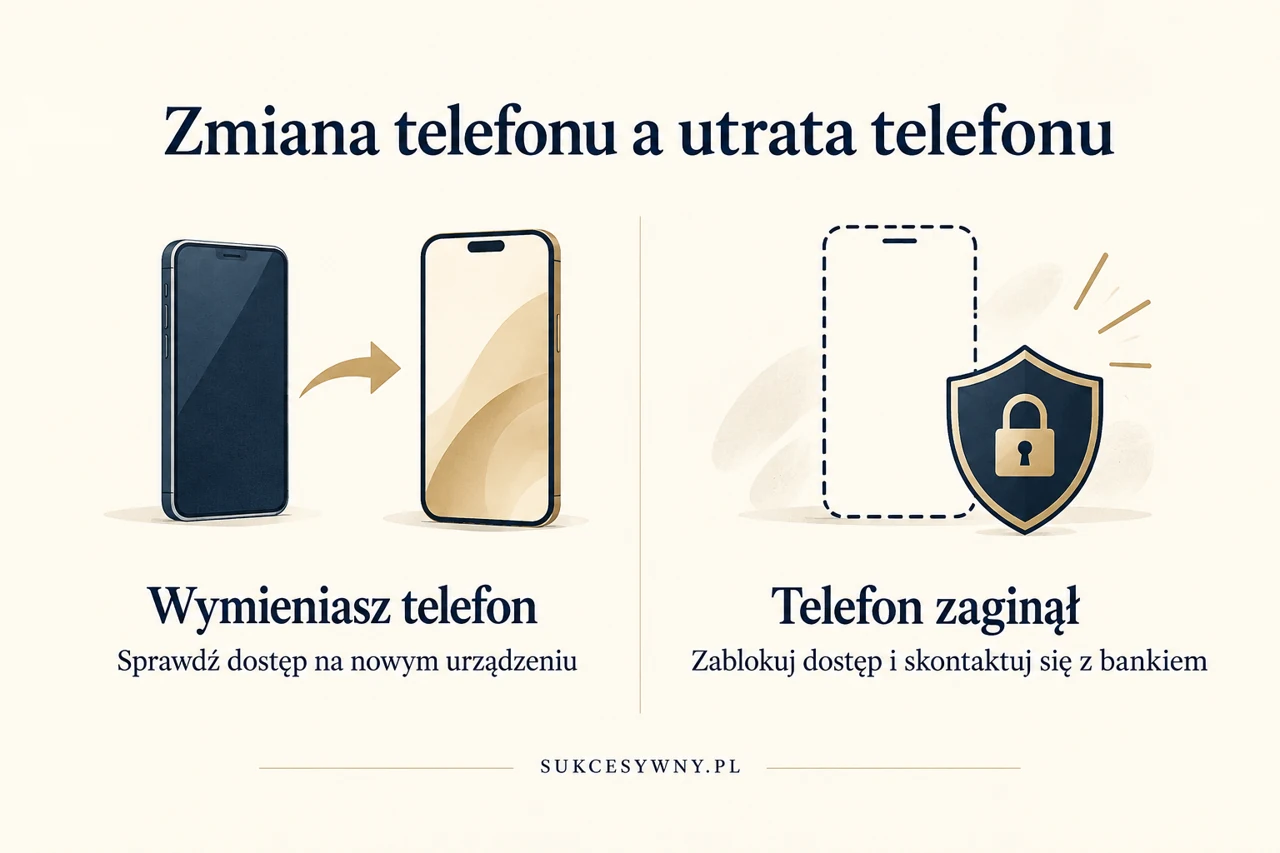 Różnica między planowaną wymianą telefonu a utratą urządzenia z IKO