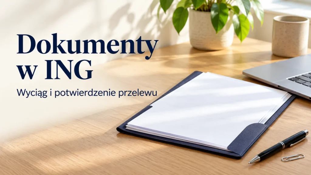 Jak pobrać wyciąg i potwierdzenie przelewu w ING?