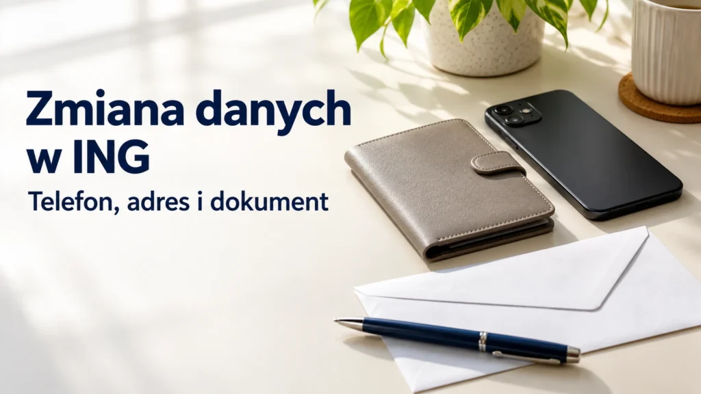 Jak zmienić numer telefonu, adres i dokument tożsamości w ING?