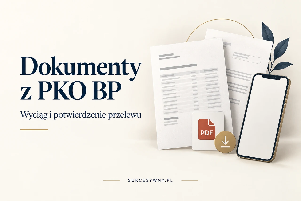 Jak pobrać wyciąg i potwierdzenie przelewu w PKO BP?