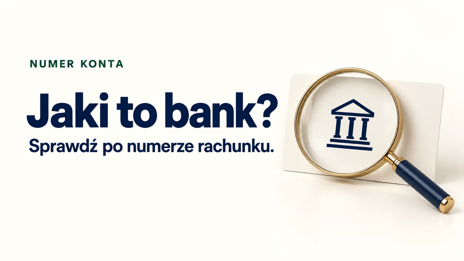 Wyszukiwarka banku po numerze rachunku