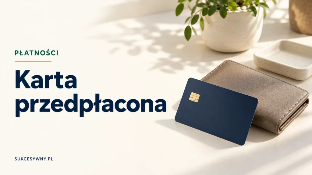 Karta przedpłacona z chipem obok portfela na jasnym biurku