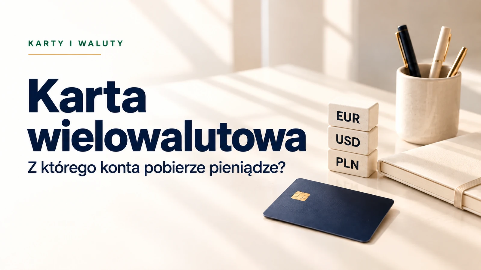 Karta wielowalutowa. Z którego konta pobierze pieniądze?