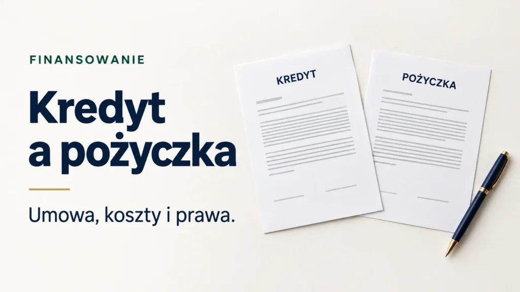 Porównanie kredytu i pożyczki