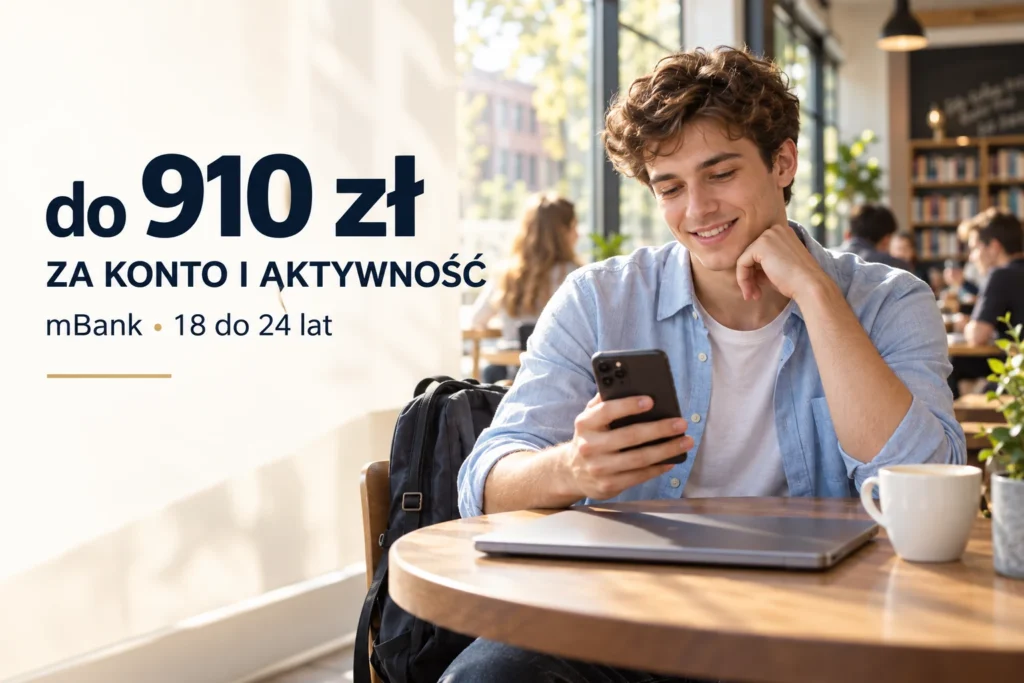 mBank: do 910 zł za konto i aktywność dla osób od 18 do 24 lat