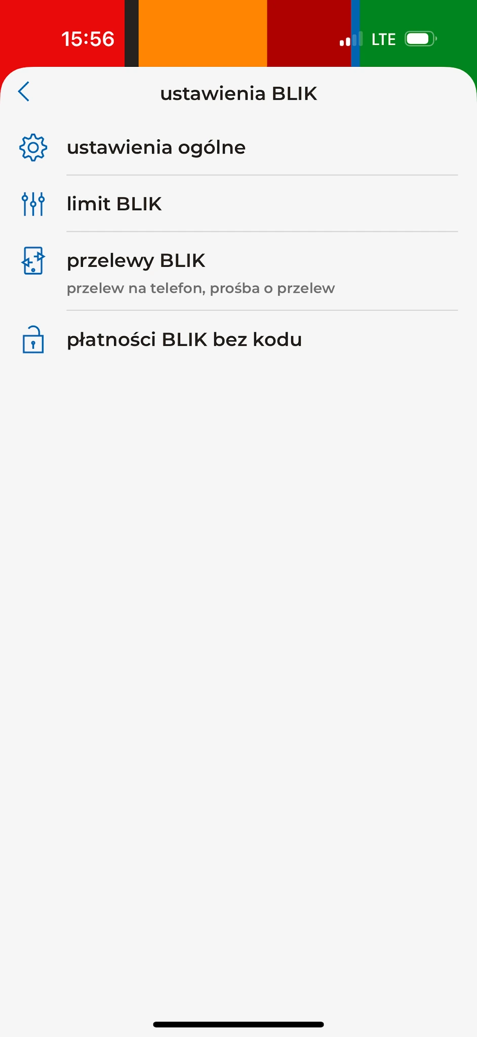 Ustawienia BLIK w aplikacji mBanku