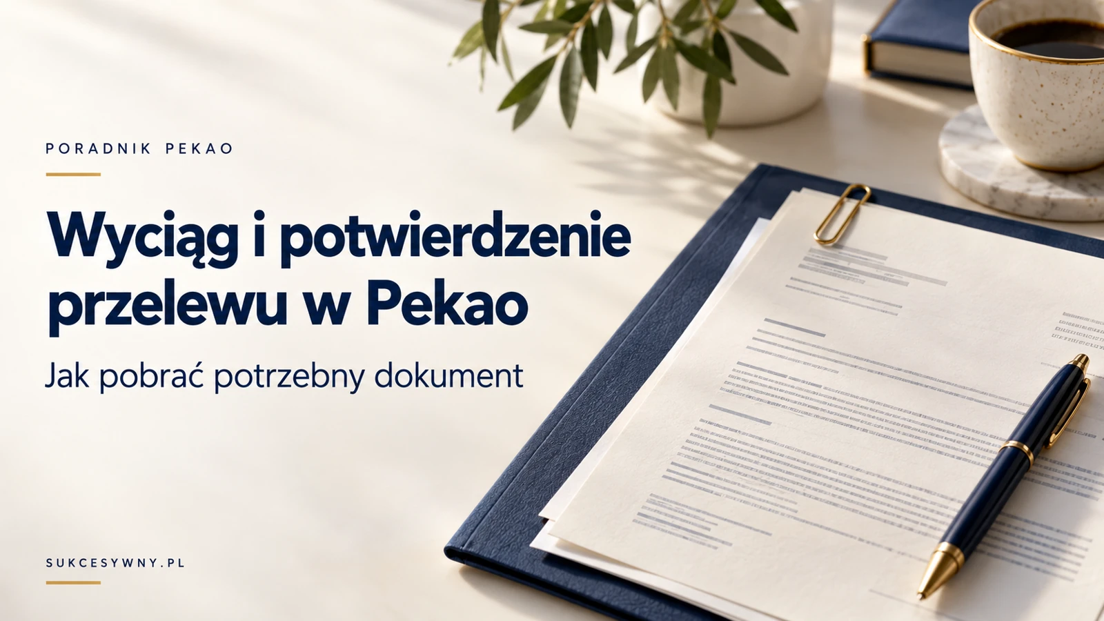 Wyciąg i potwierdzenie przelewu w Pekao