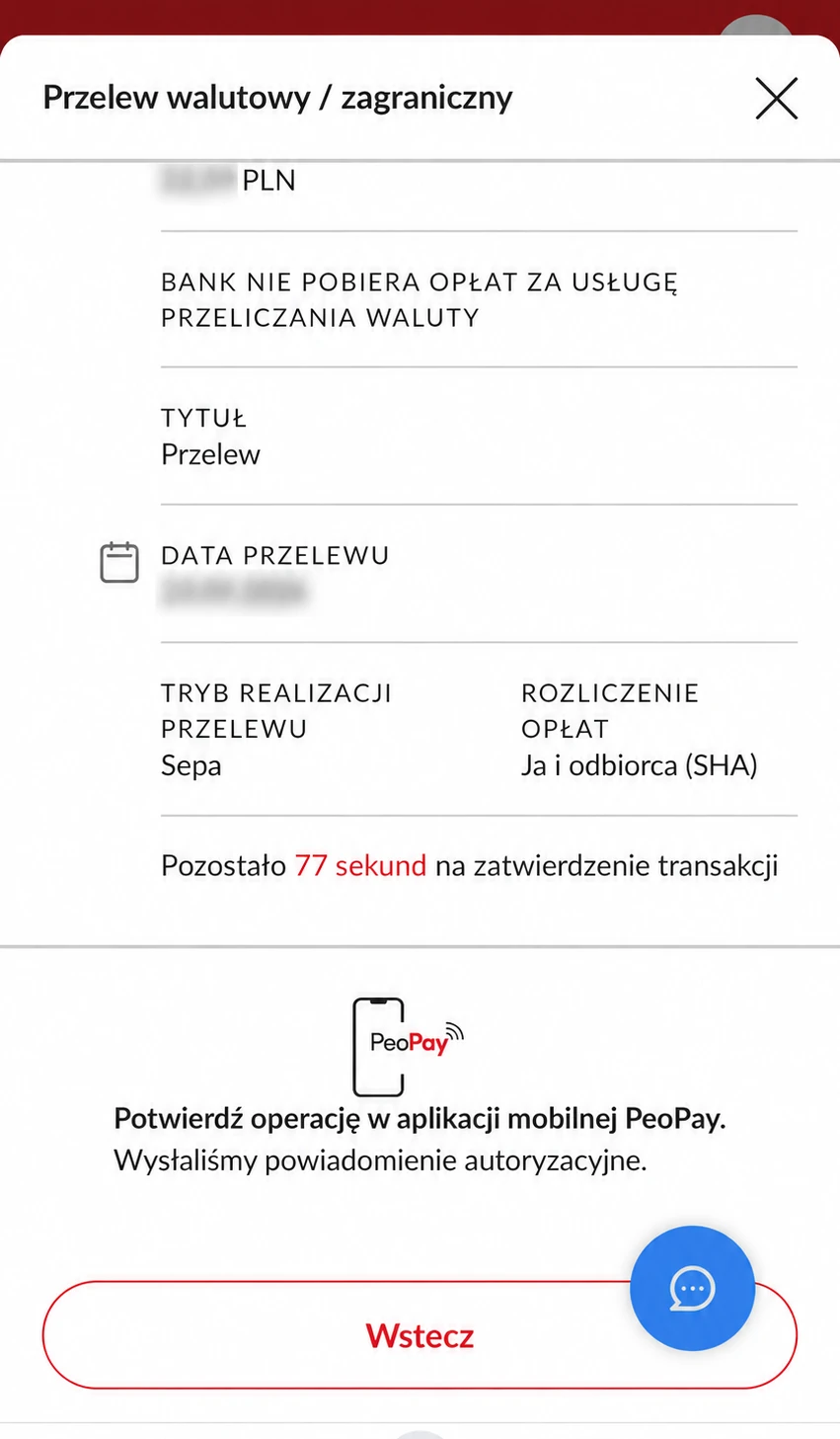 Pekao24. Tryb SEPA i rozliczenie opłat SHA