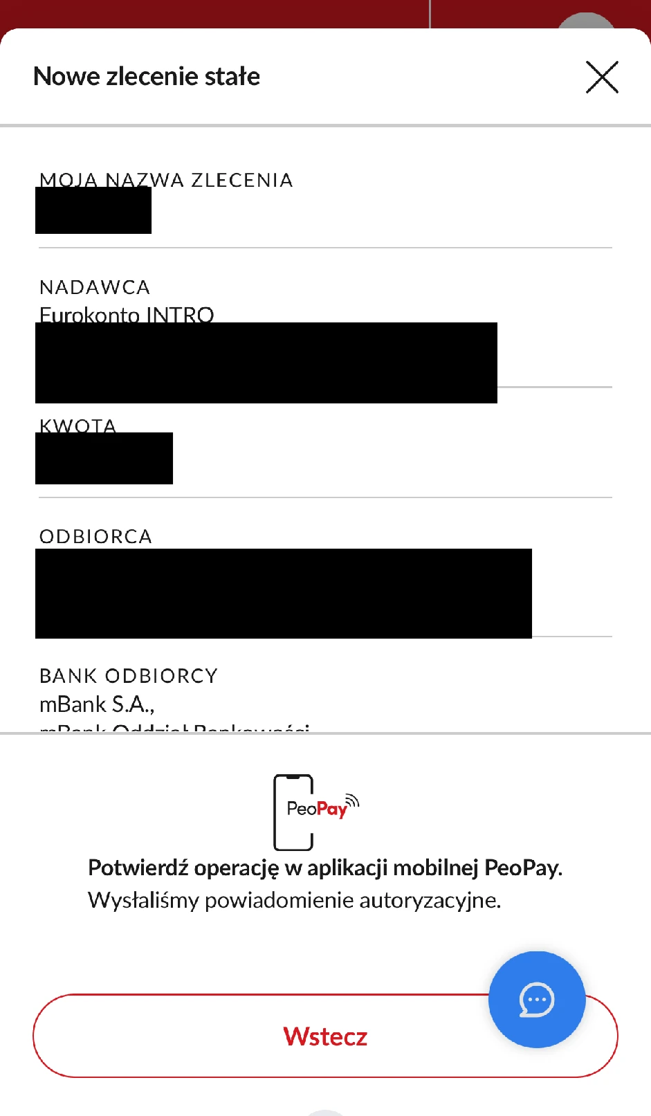 Ustawianie zlecenia stałego w serwisie Pekao24