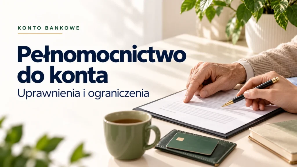 Pełnomocnictwo do konta bankowego. Uprawnienia i ograniczenia
