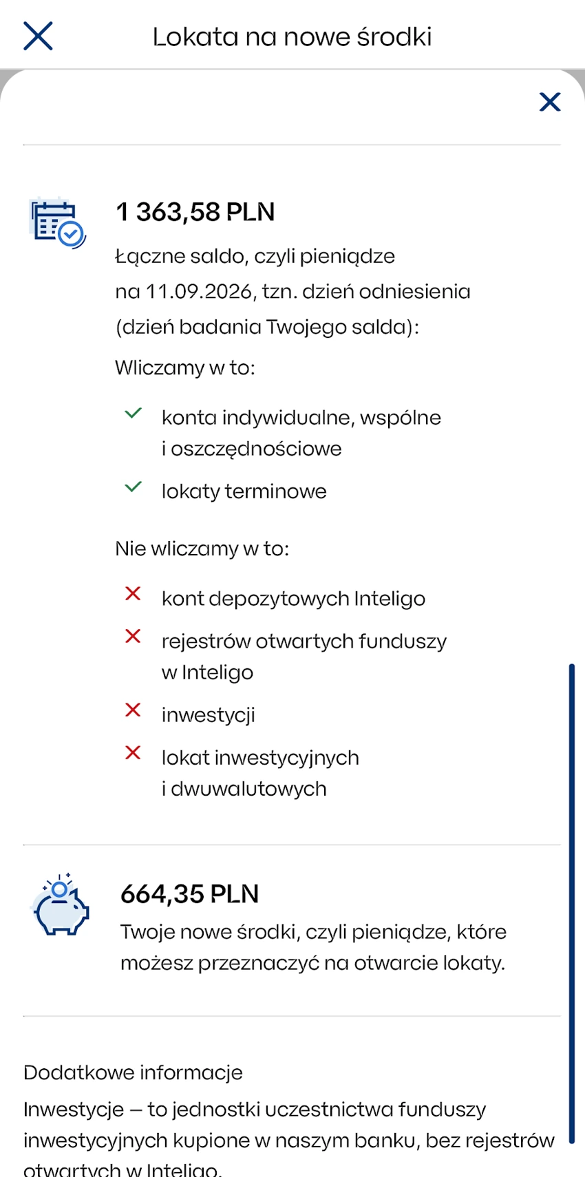 Wynik wyliczenia nowych środków w IKO w wysokości 664,35 zł
