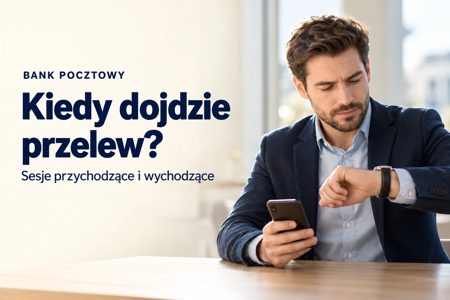 Bank Pocztowy. Sesje przychodzące i wychodzące. Kiedy dojdzie przelew?