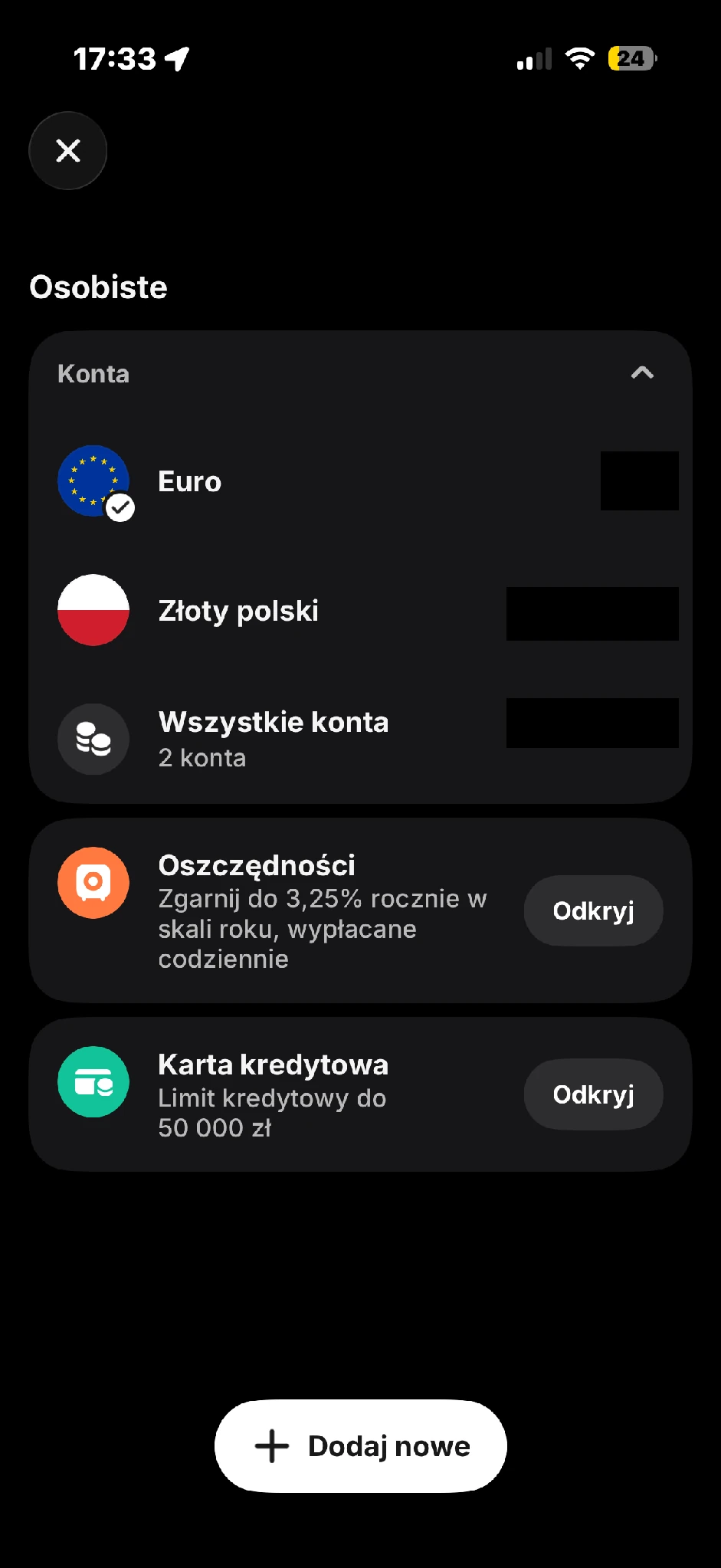 Wybór rachunku