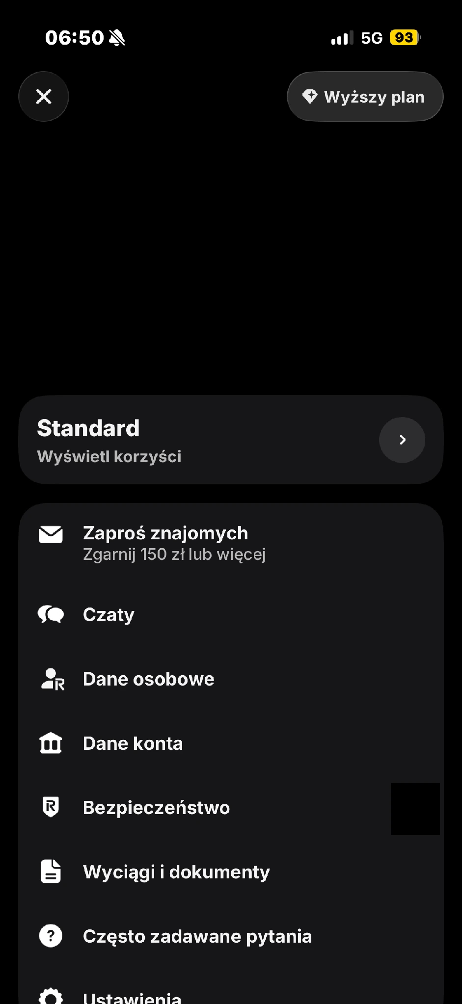 W profilu otworzysz porównanie planów.