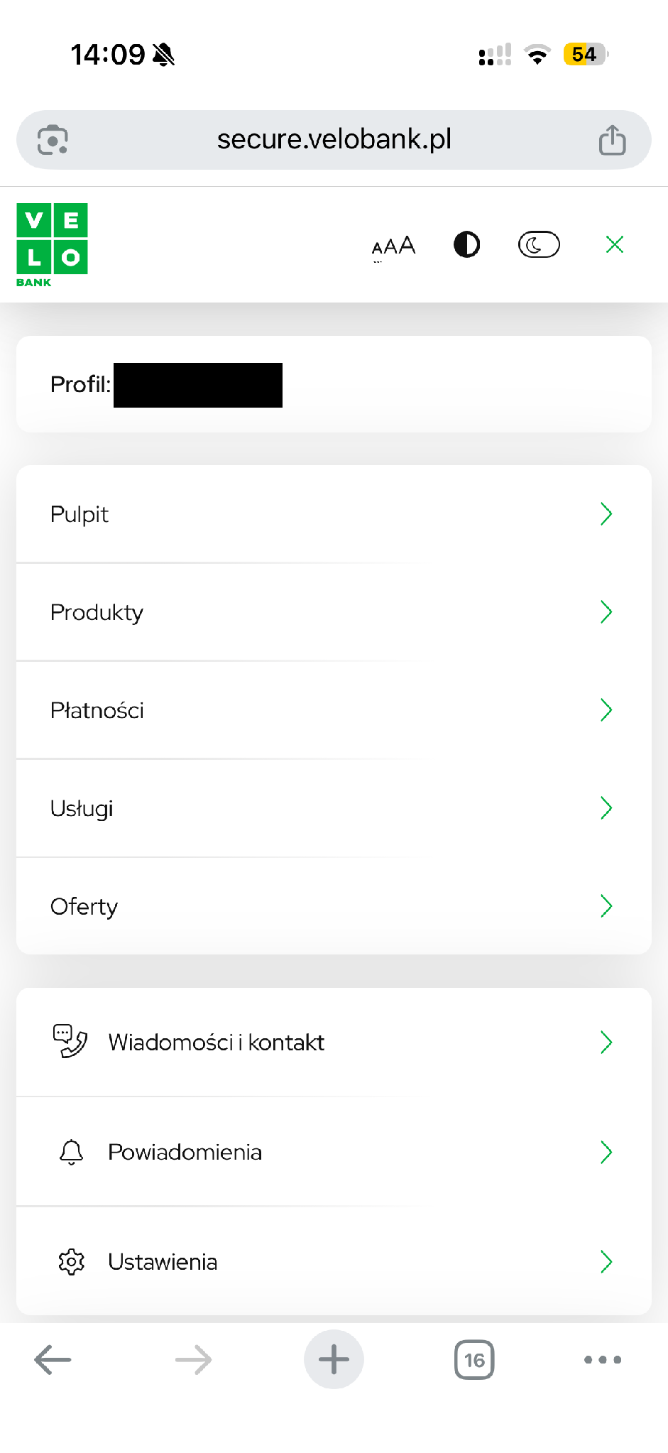 W bankowości internetowej otwórz pozycję „Oferty”.