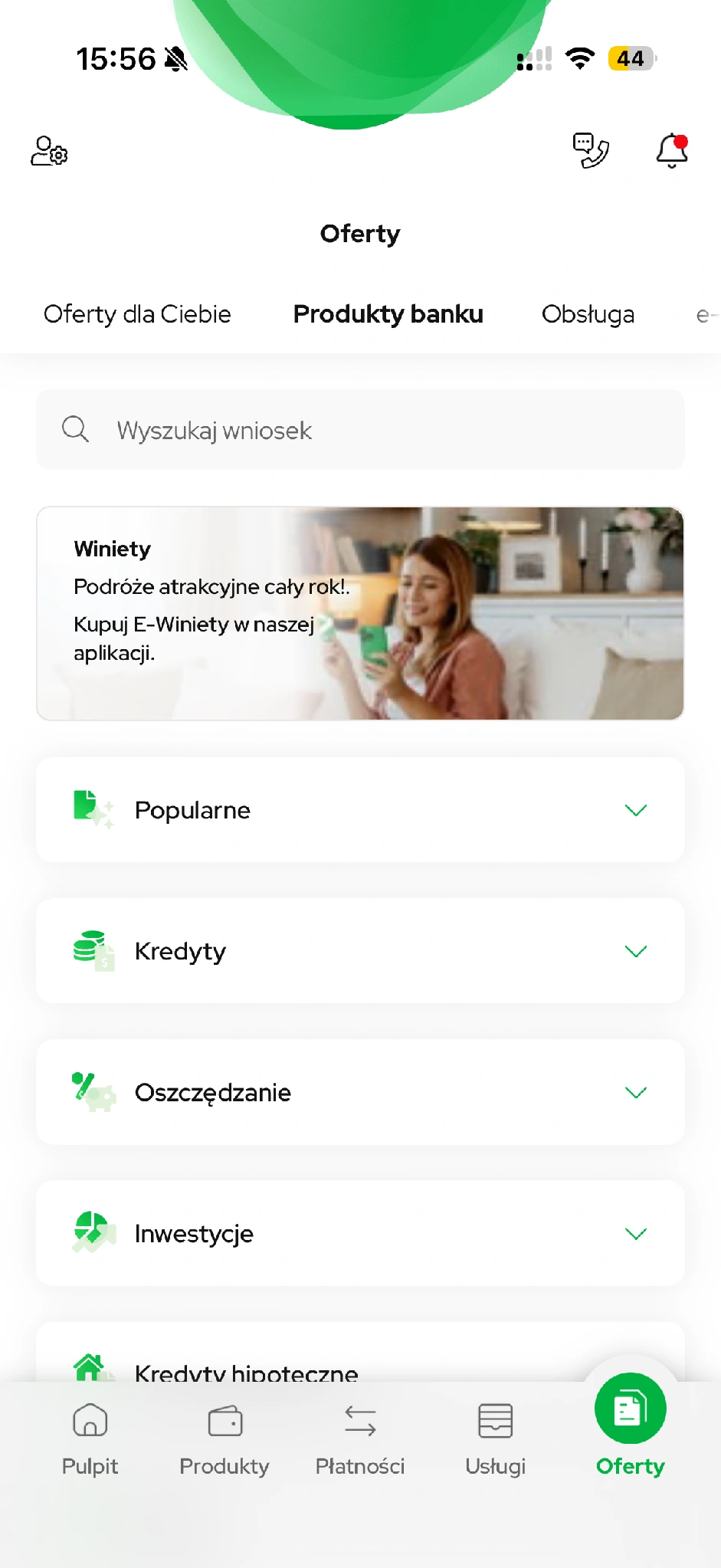 Oferty, Produkty banku, Oszczędzanie. Tutaj sprawdzisz dostępne depozyty.