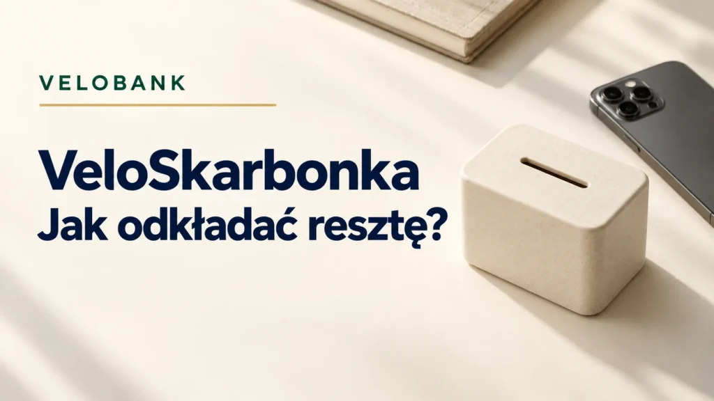 VeloSkarbonka. Automatyczne oszczędzanie i zaokrąglanie płatności kartą.