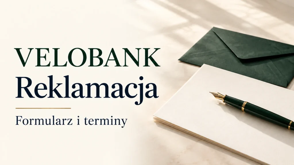 Reklamacja w VeloBanku. Formularz i terminy