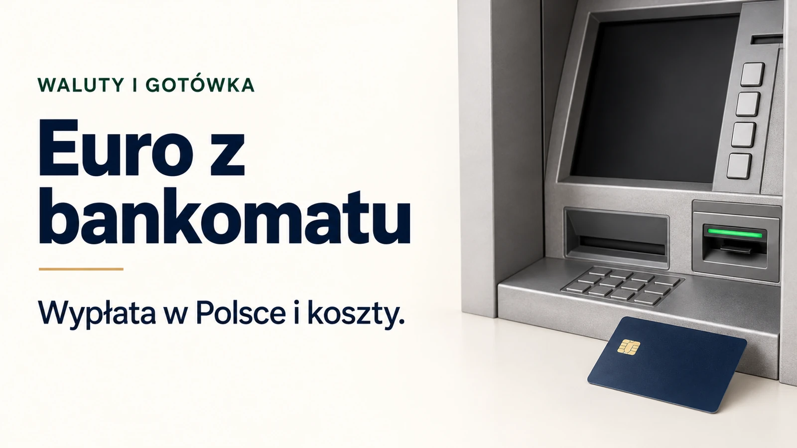 Wypłata euro z bankomatu w Polsce i koszt wymiany