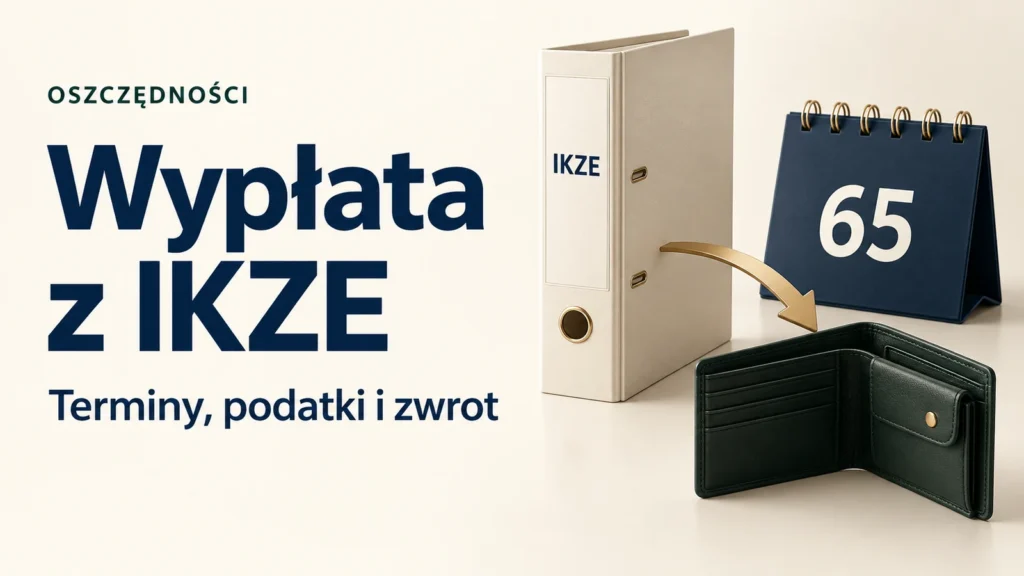 Wypłata z IKZE. Terminy, podatki i zwrot