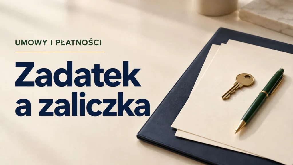 Zadatek a zaliczka. Różnice i rozliczenie wpłaty