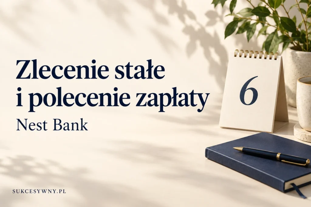 Zlecenie stałe i polecenie zapłaty w Nest Banku. Jak ustawić i odwołać